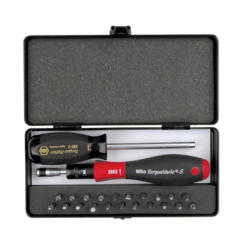 Wiha Tools 28590 24 Piece TorqueVario-S MicroBits Set
