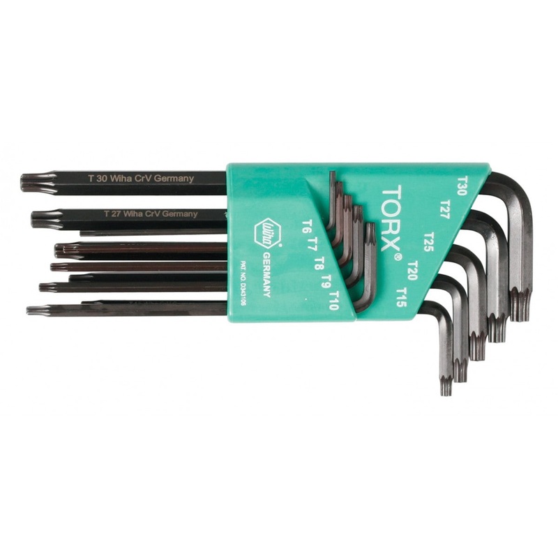 Wiha Tools 37192 MagicSpring Torx Long Arm L-Key 10 Piece Set