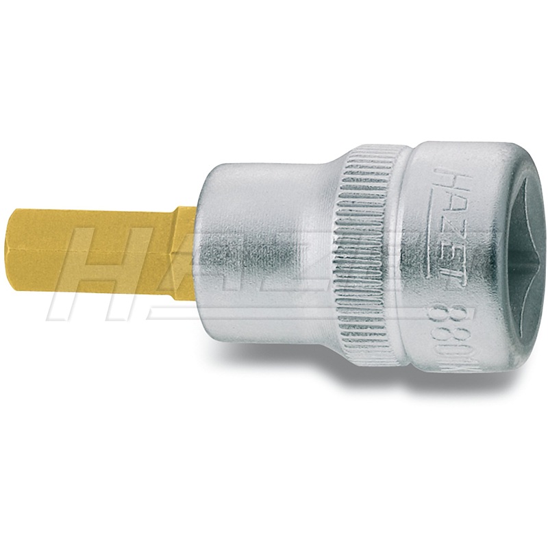 Hazet 8801K-5 Hex TiN Screwdriver Socket, 5 mm, 3/8"