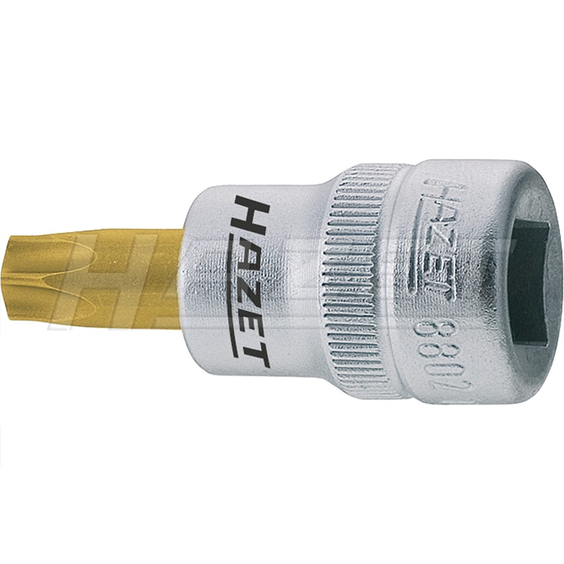 Hazet 8802-T27 TORX T27 TiN Screwdriver Socket, 3/8"