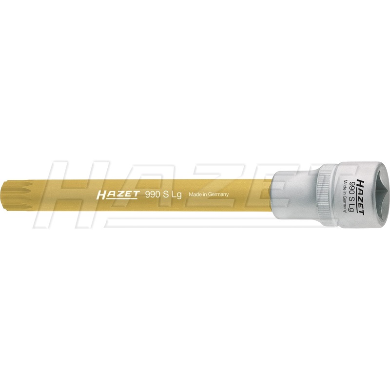 Hazet 990SLG-10 M10 XZN 1/2 Square Extra-Long Screwdriver Socket