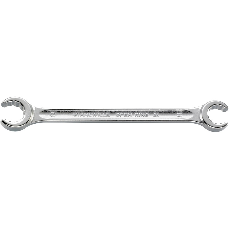 Stahlwille 41082427 24 Double ended open ring Bi-hex Flare Nut Spanner
