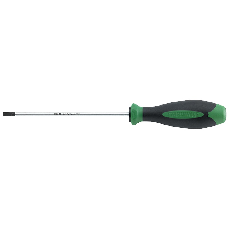 Stahlwille 46283055 4628 DRALL+ Slotted Screwdriver, 5.5 x 150 mm