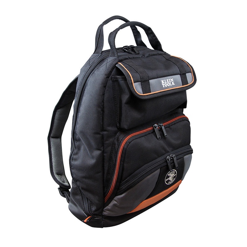 Klein Tools 55475 Tradesman Pro Backpack, Electrician Tool Bag, 35 Pockets for Hand Tools and Gear