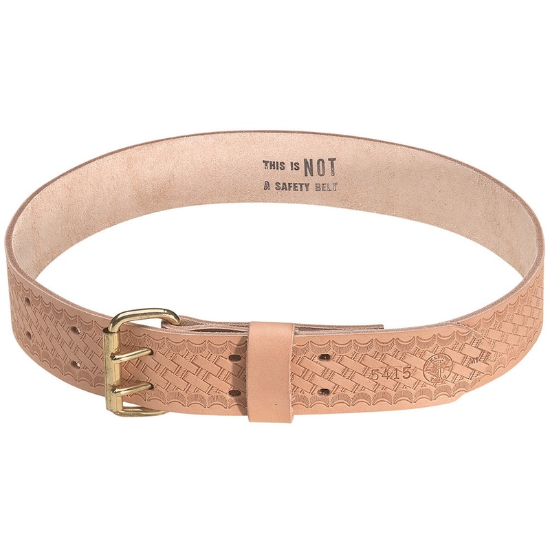 Klein Tools 5415S Heavy Duty Embossed Leather Tool Belt, Small