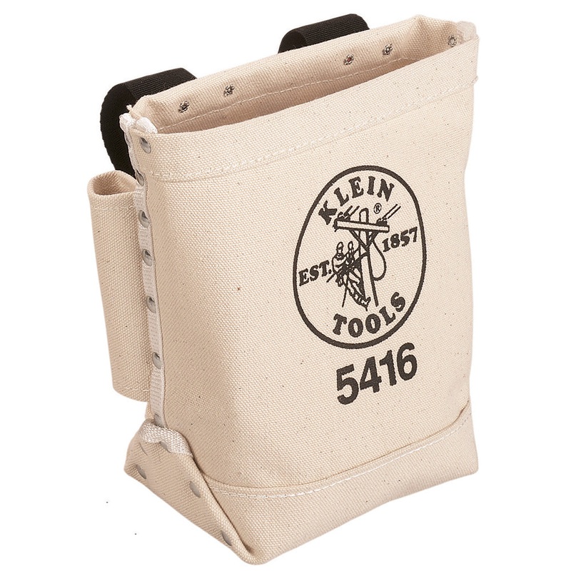 Klein Tools 5416 Bull-Pin and Bolt Bag, Canvas, with Loops