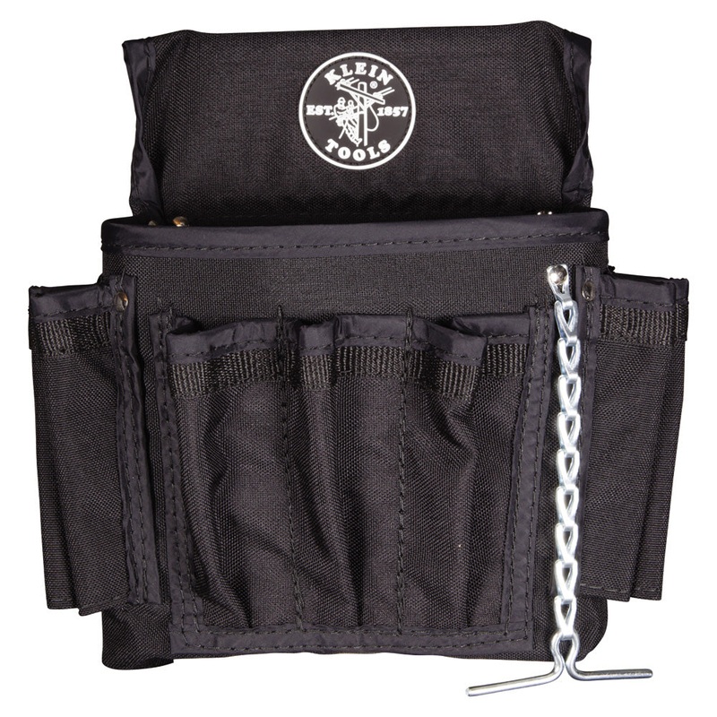 Klein Tools 5719 PowerLine Series Electrician Tool Pouch, 18-Pocket