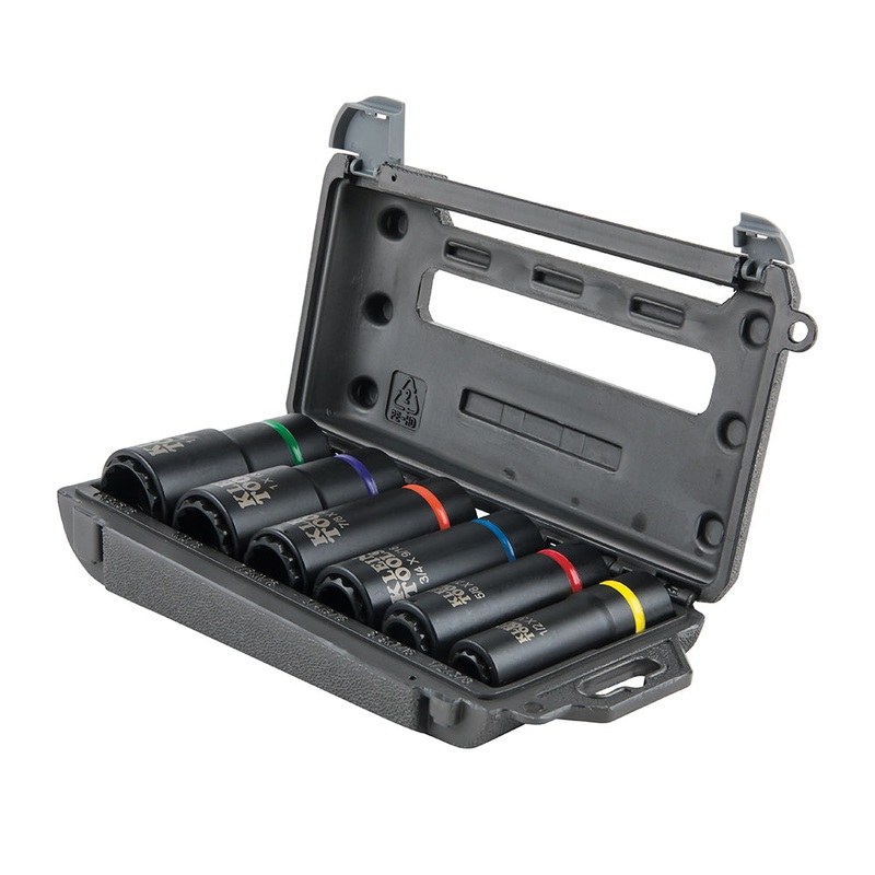 Klein Tools 66010 2-In-1 Impact Socket Set, 6-Piece