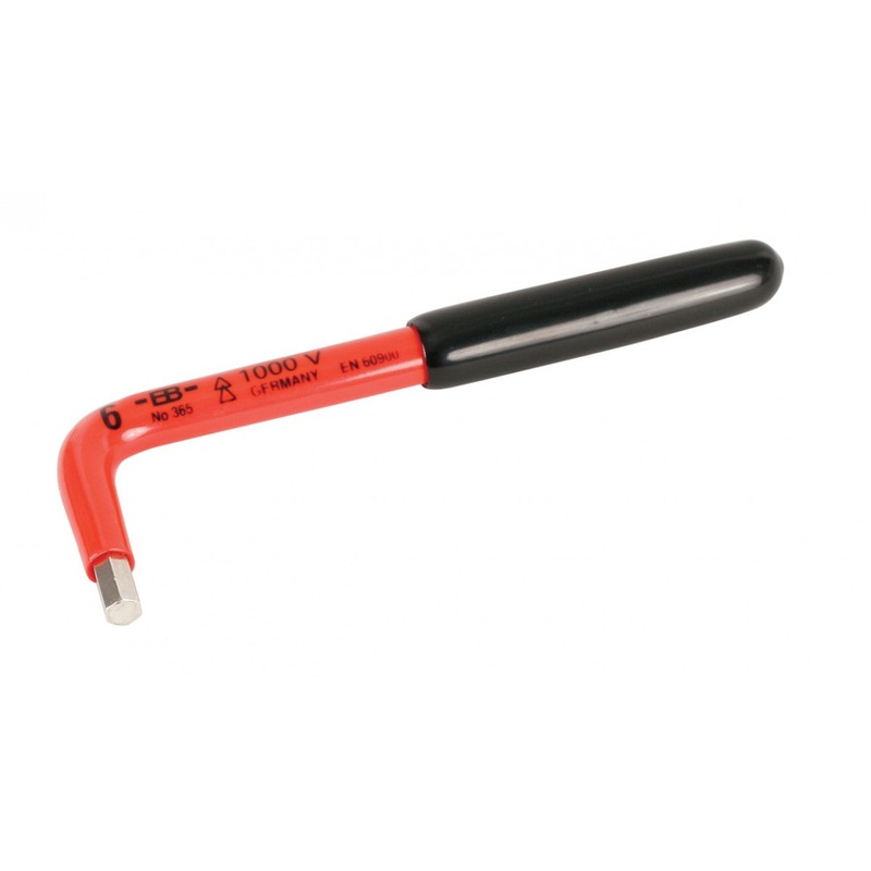 Wiha Tools 13656 Insulated Metric Hex L - Key, 6 mm x 140 mm