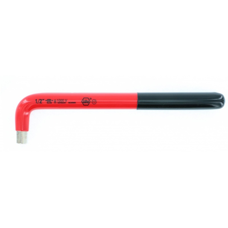 Wiha Tools 13664 Insulated Inch Hex L - Key, 1/2 Inch x 9.2 Inch