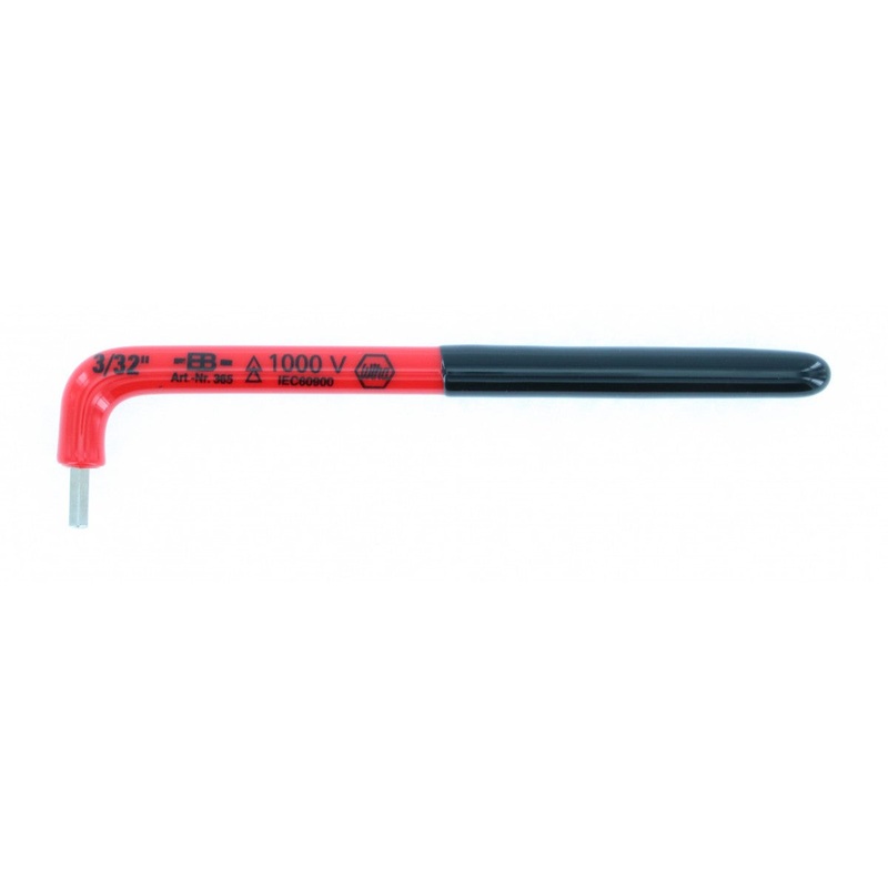 Wiha Tools 13672 Insulated Inch Hex L - Key, 3/32 Inch x 3.5 Inch