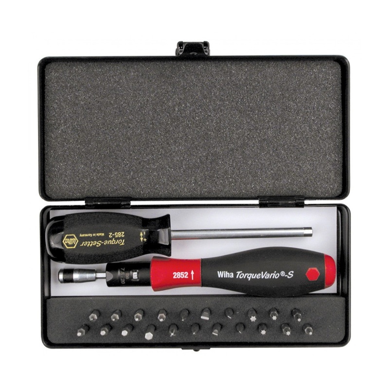 Wiha Tools 28593 24 Piece TorqueVario-S MicroBits Set
