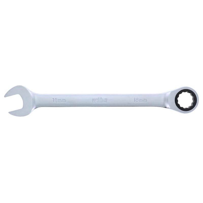 Wiha Tools 30318 Combination Ratchet Wrench, 18 mm x 240 mm