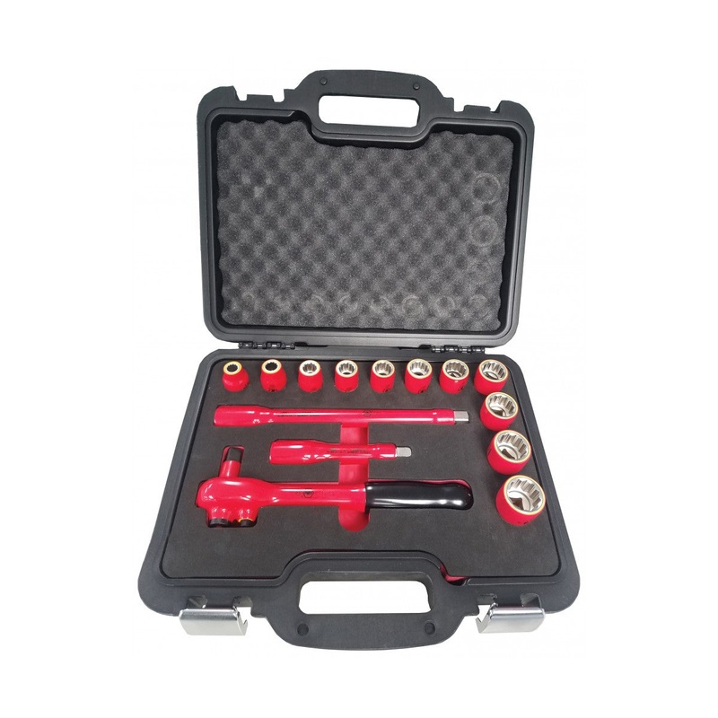Wiha Tools 31792 Insulated 1/2" Drive Socket 14 Piece Set